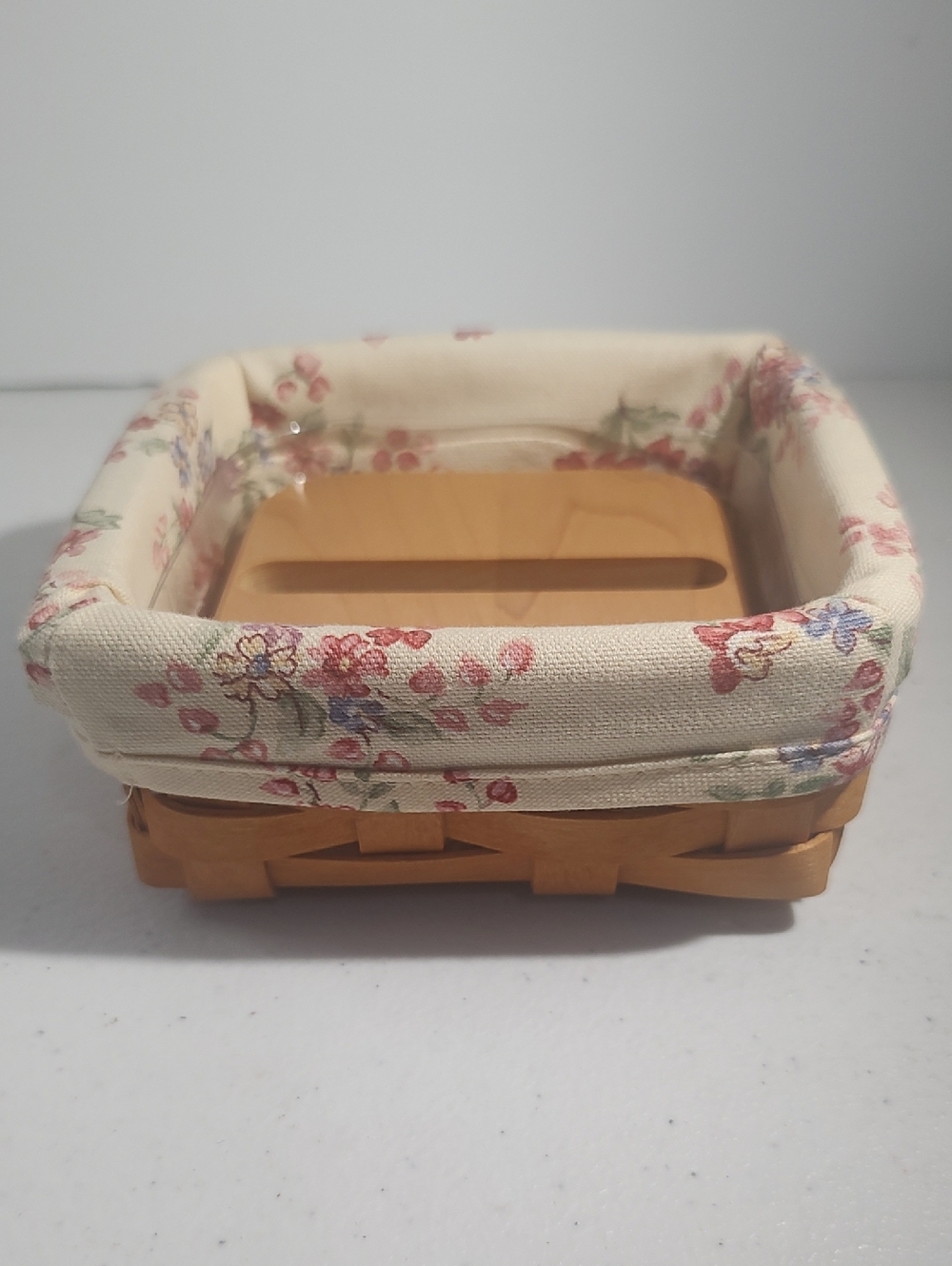 Longaberger Stuck On You Basket Liner Protector And Lid For Post It Note Pads